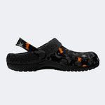 Bat Moon Star Pattern - Fur Lined Slippers/Sandals
