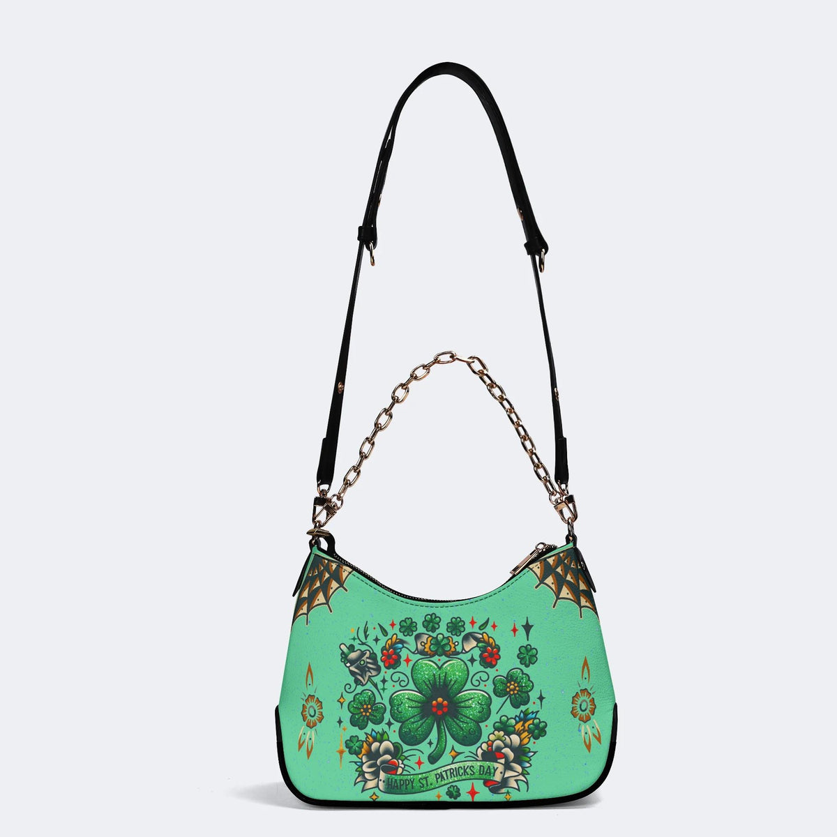 Happy St. Patrick's Day - Leather Crossbody Bag
