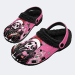 Gothmas Xmas Ghost‑ Fur Lined Slippers/Sandals