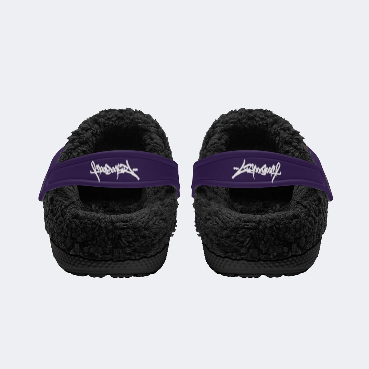 Lady Skull Rose - Fur Lined Slippers/Sandals