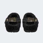 Dark Skull Crystal - Fur Lined Slippers/Sandals
