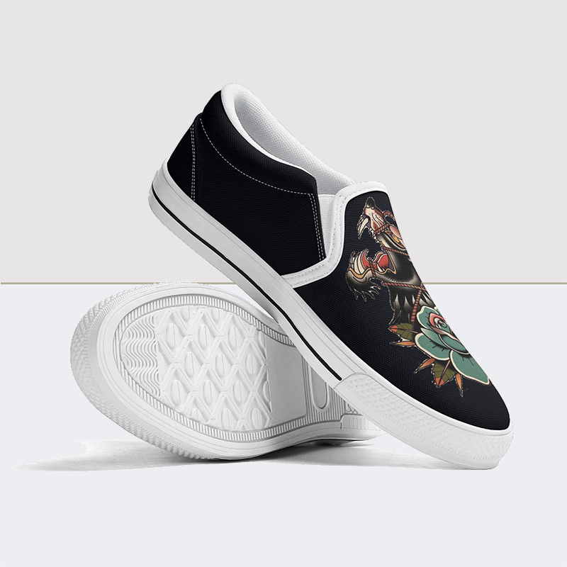 Bourd Floral&Animal Print Slip On Shoes