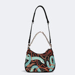 Green Snake Legend - Leather Crossbody Bag