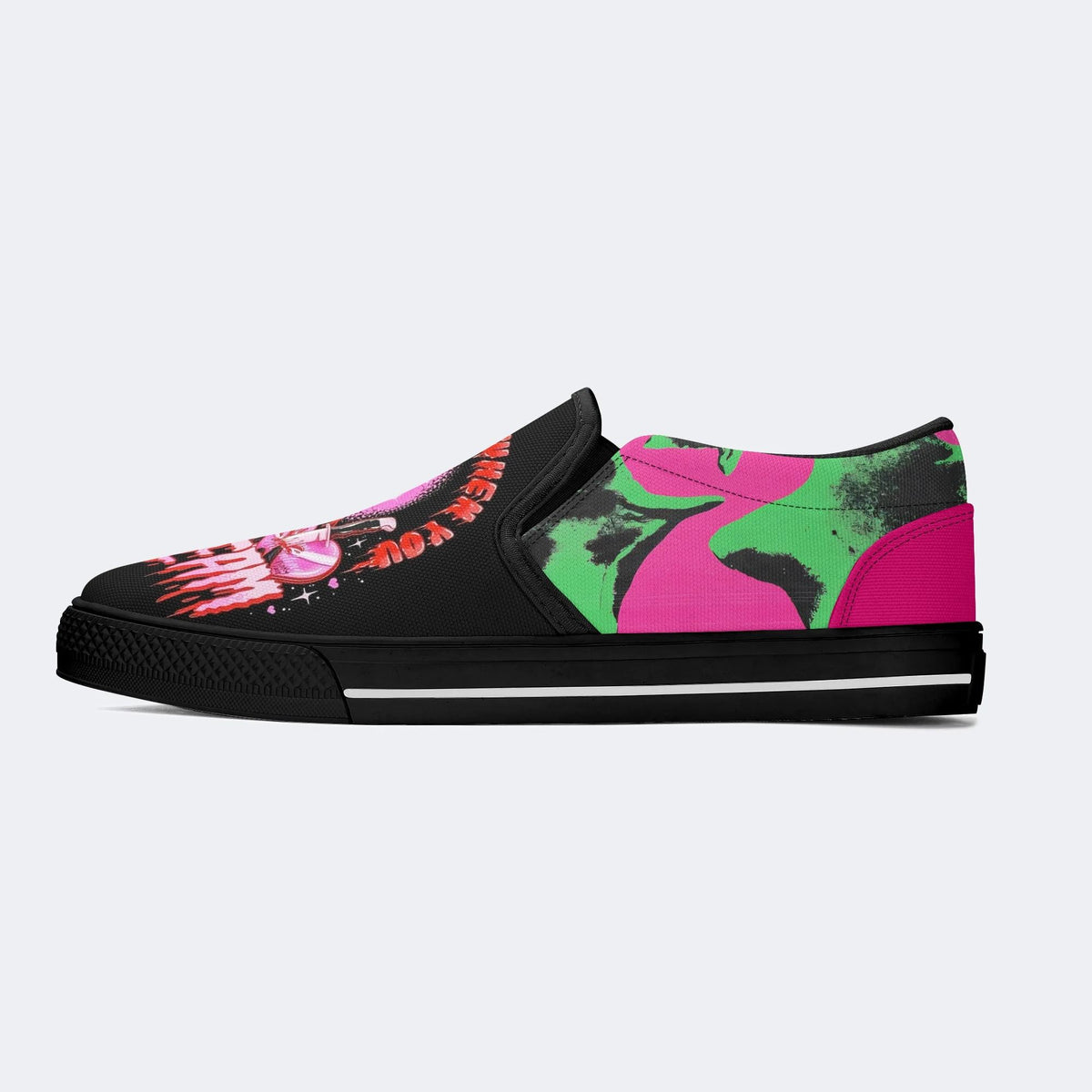 Horror Ghostface Print - Slip On Shoes