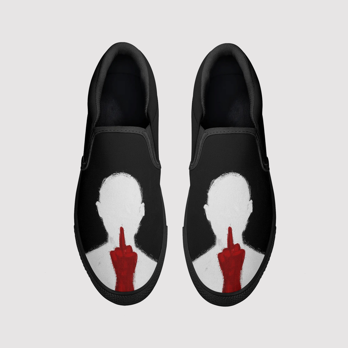 Figure Print Slip On Shoes