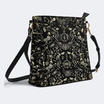 Dark Cottagecore Forest Animal Bones Print - Bucket Bag