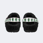 Christmas Movie Print - Fur Lined Slippers