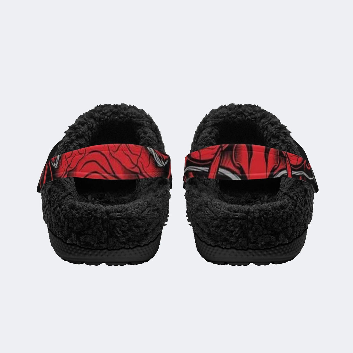 Devil Horn Portrait - Fur Lined Slippers/Sandals