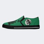 Dinosaur Surfing Vintage Unisex - Slip On Shoes