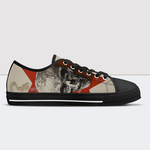 Incantations Skull Low Top Canvas Shoes