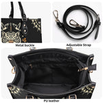 Vintage Tiger Art Print - Leather Handbag