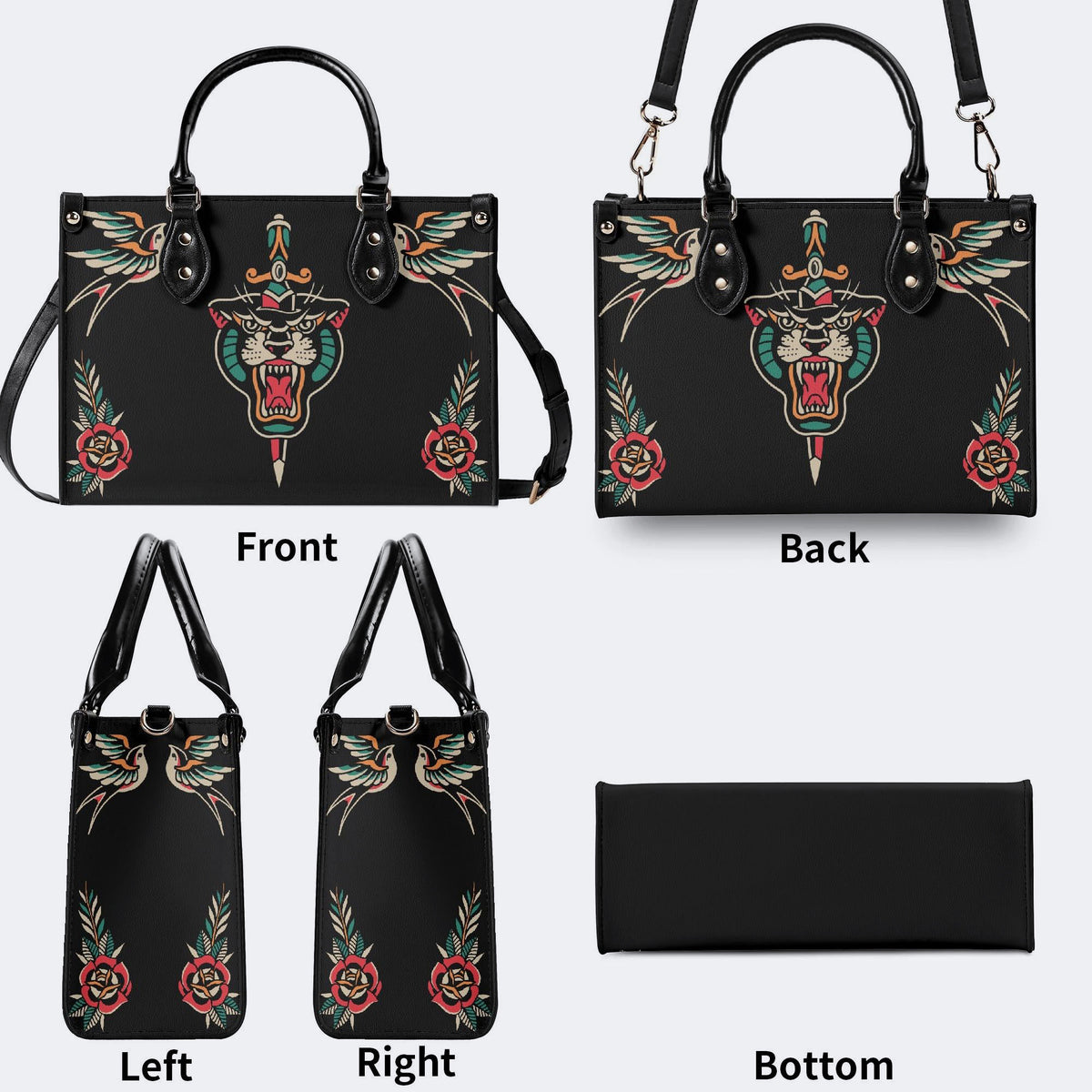 Unisex Tiger Print - Handbag