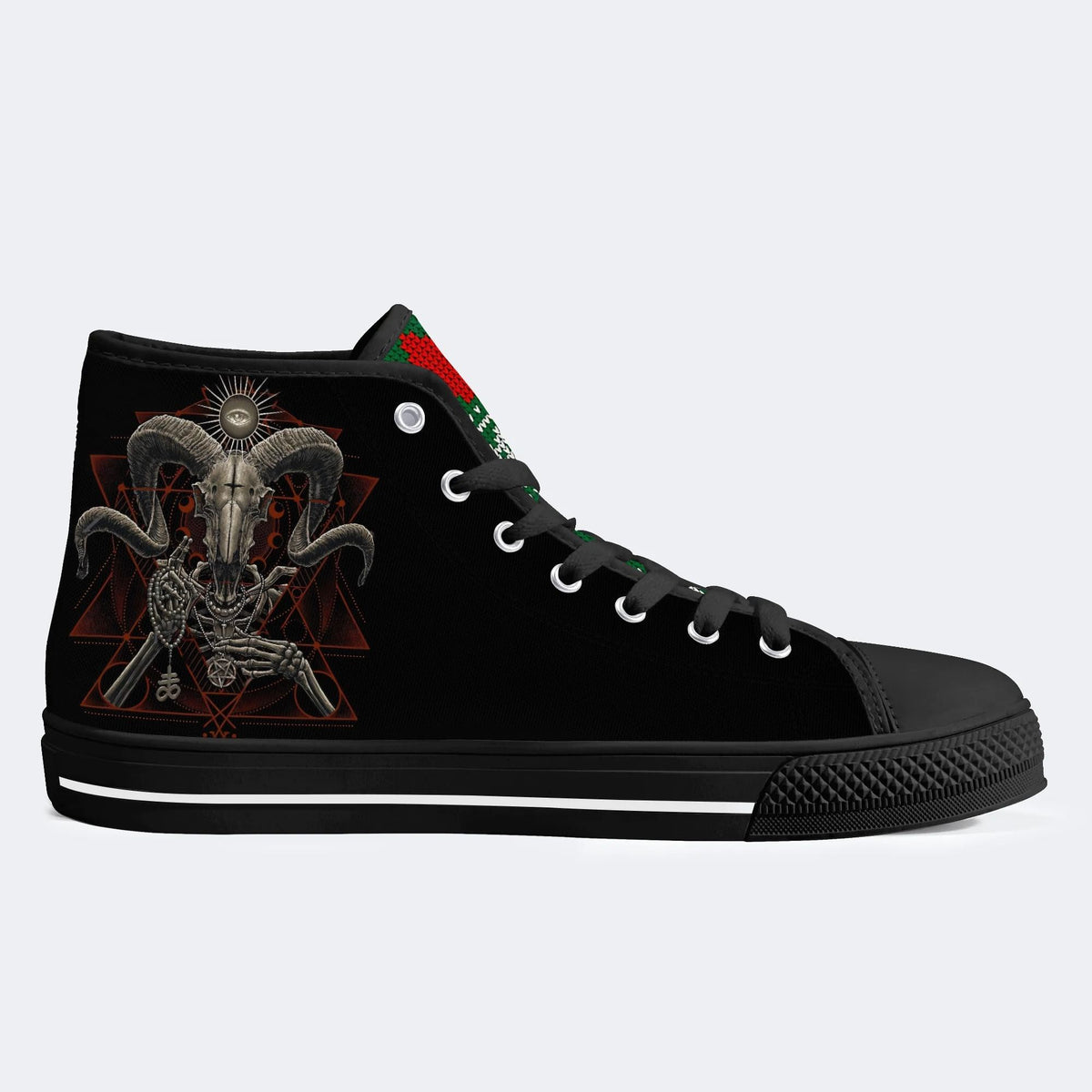 Demonic Baphomet Print - High Top Canvas