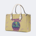 Horror Movies Print - Leather Handbag