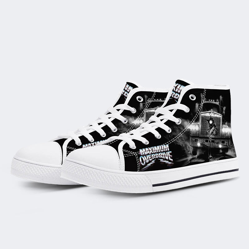 Vintage Graphic Print - High Top Canvas