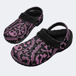 Paisley Skull Cross - Fur Lined Slippers/Sandals