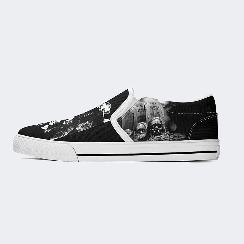 Unisex Horror Print - Slip On Shoes