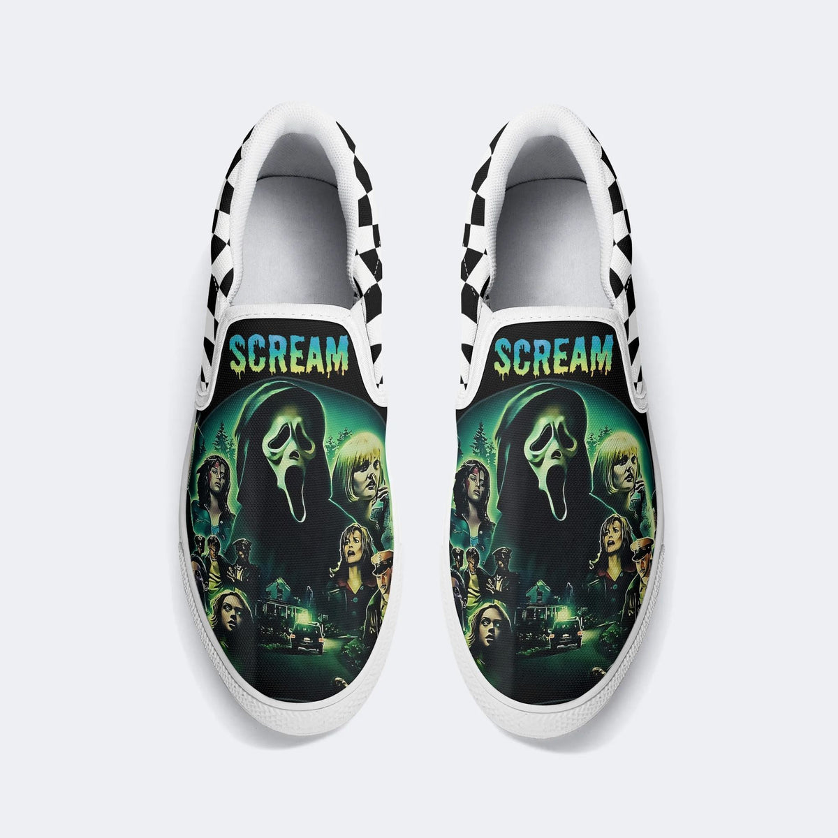 Horror Movie Graphic - Slip On Shoes