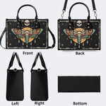 Toxic Moth Star Print - Leather Handbag