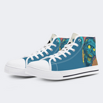 Horror Movie Vintage Graphic Print - High Top Canvas