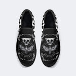 Chaussures unisexes à enfiler avec imprimé Death Moth&amp;Skull 