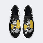 Art Person Skull Print - Slip On Shoes