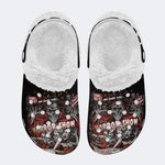 Horror Movie Prints - Fur Lined Slippers