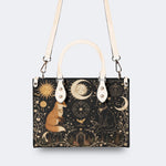 Celestial Fox Cat Print Handbag Factory Direct Sales