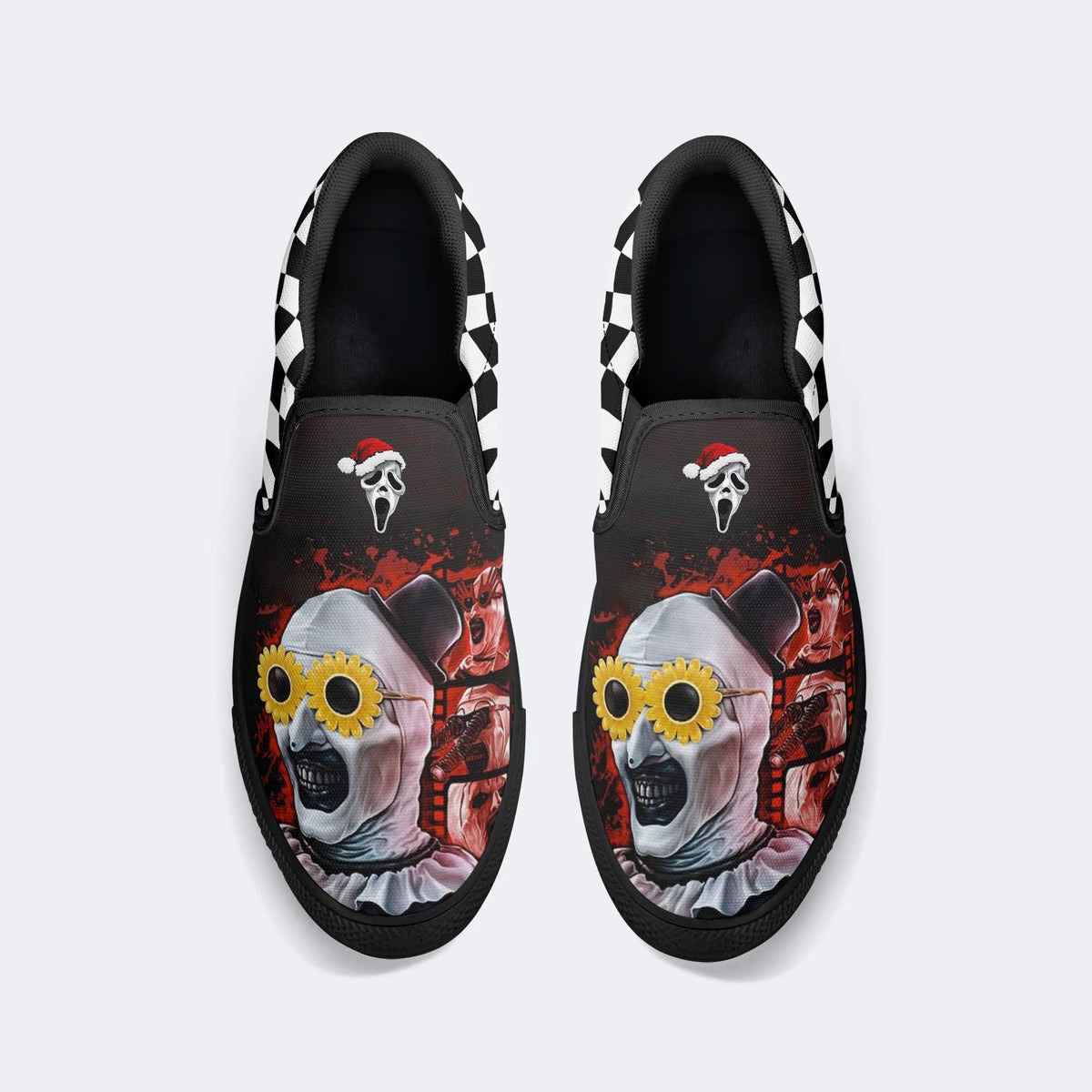 Unisex Horror Print - Slip On Shoes