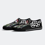 Christmas Skull Print - Slip On Shoes