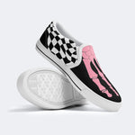 Pink Gradient Skeleton Toes Skull - Slip On Shoes