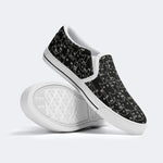 Skull&Black Cat Print - Slip On Shoes