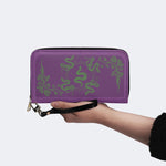 Inscribed Viper Print - Leather Wallet