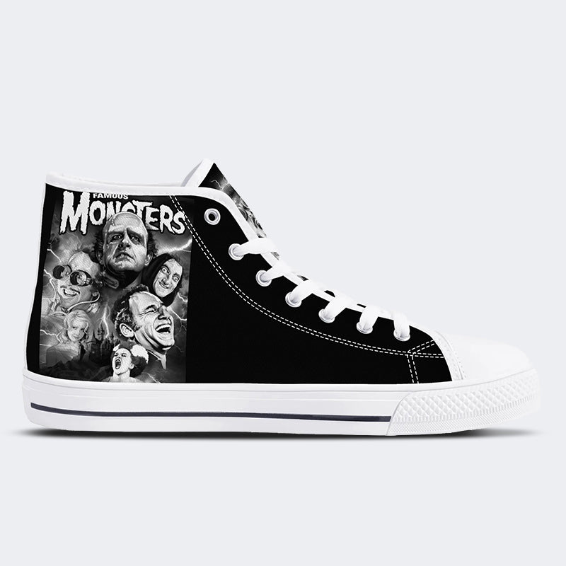 Unisex Horror Movie Print - High Top Canvas