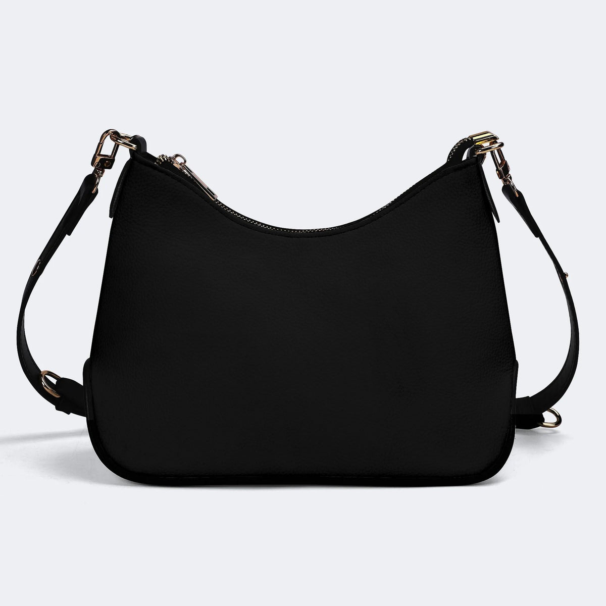 Black Metal - Leather Crossbody Bag