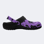 Moon Skull Floral - Fur Lined Slippers/Sandals
