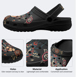 Human Face Rhinoceros Beetle Print - Slippers/Sandals