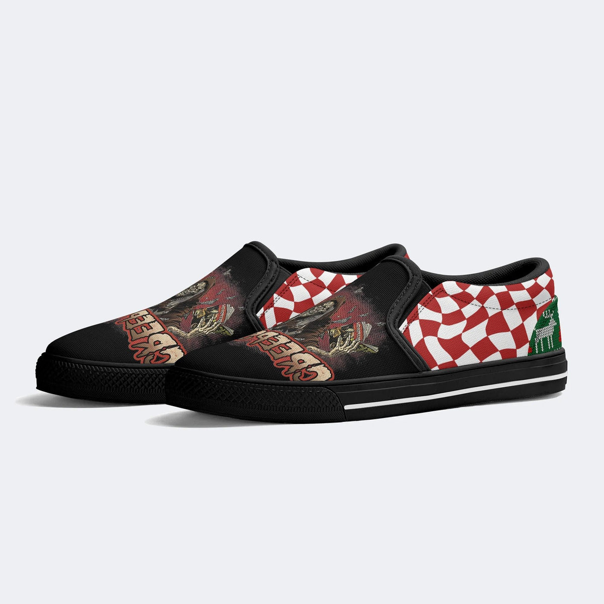 Unisex Horror Movie Print - Slip On Shoes