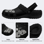 Dark Death Moth - Fur Lined Slippers/Sandals