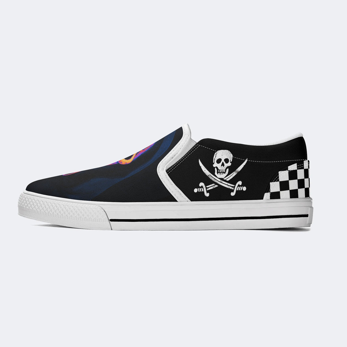 Scream The Grim Reaper Is Coming Print - Slip On Shoes