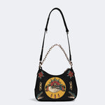 Trust No One Snake Print - Leather Crossbody Bag