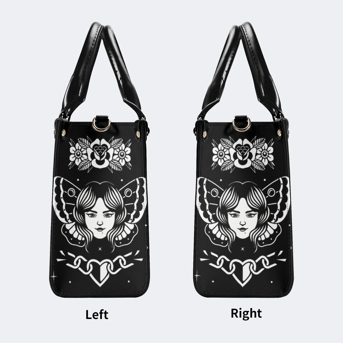 Vintage Tattoo Art Print - Leather Handbag
