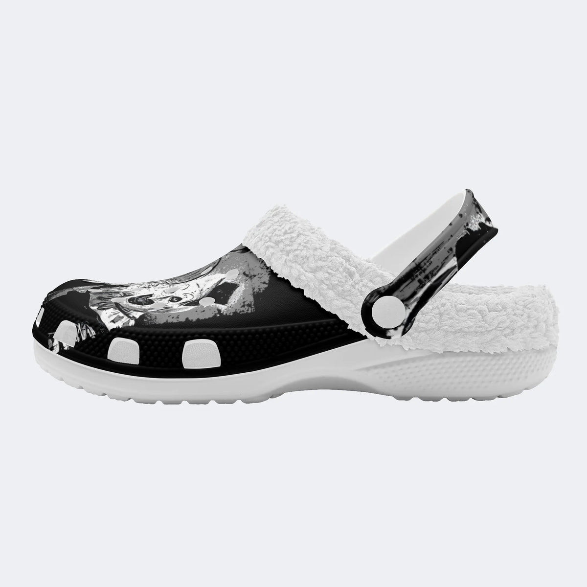 Unisex Horror Print - Fur Lined Slippers