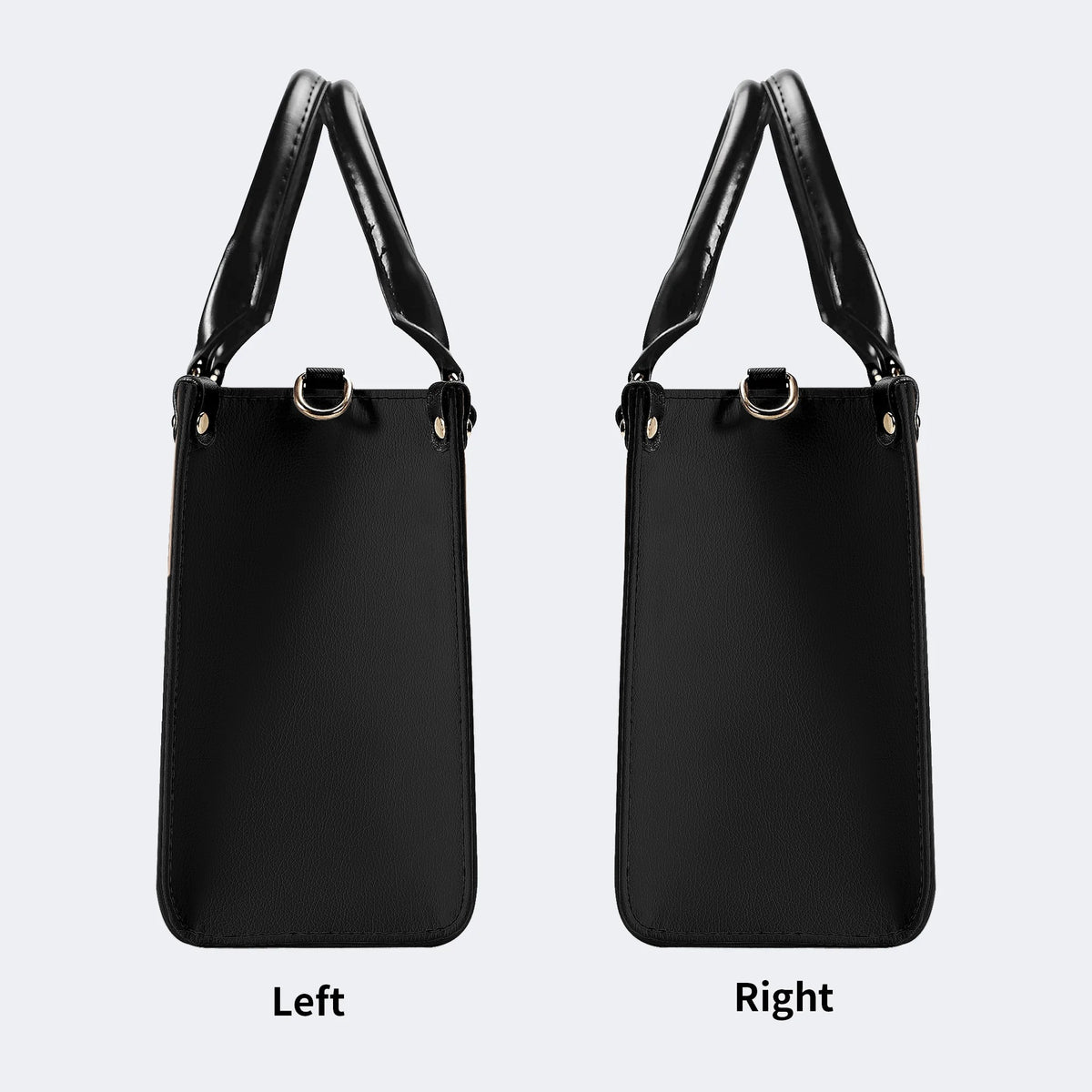 Shake Hands Print - Leather Handbag