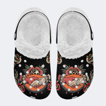 Deal With The Devil - Fur Lined Slippers/Sandals