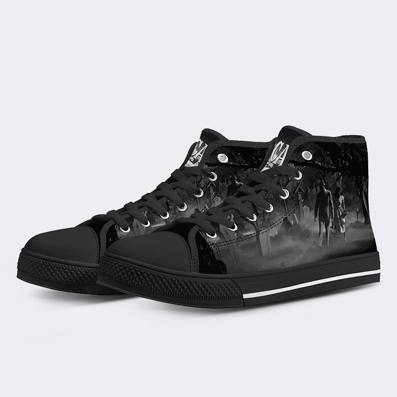 Unisex Makaberer Horrordruck - High Top Canvas