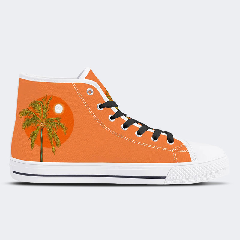 Unisex Skateboarding Katzendruck - High Top Canvas