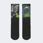 Unisex Tales Crypt Zombie Art Print - Crew Socks