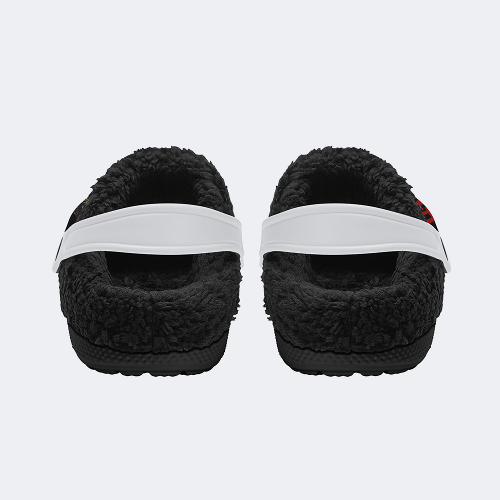 Unisex Horror Print - Fur Lined Slippers/Sandals