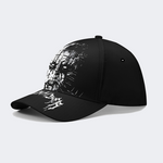 Unisex Black Metal Pinhead Print - Baseball Hat